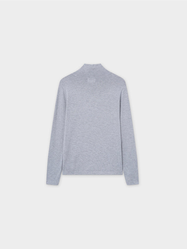 Knit Turtleneck-Light Grey