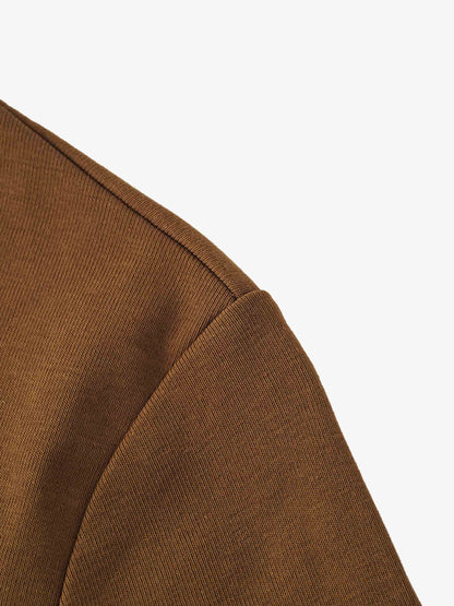 CLASSIC TEE 3Q-BROWN