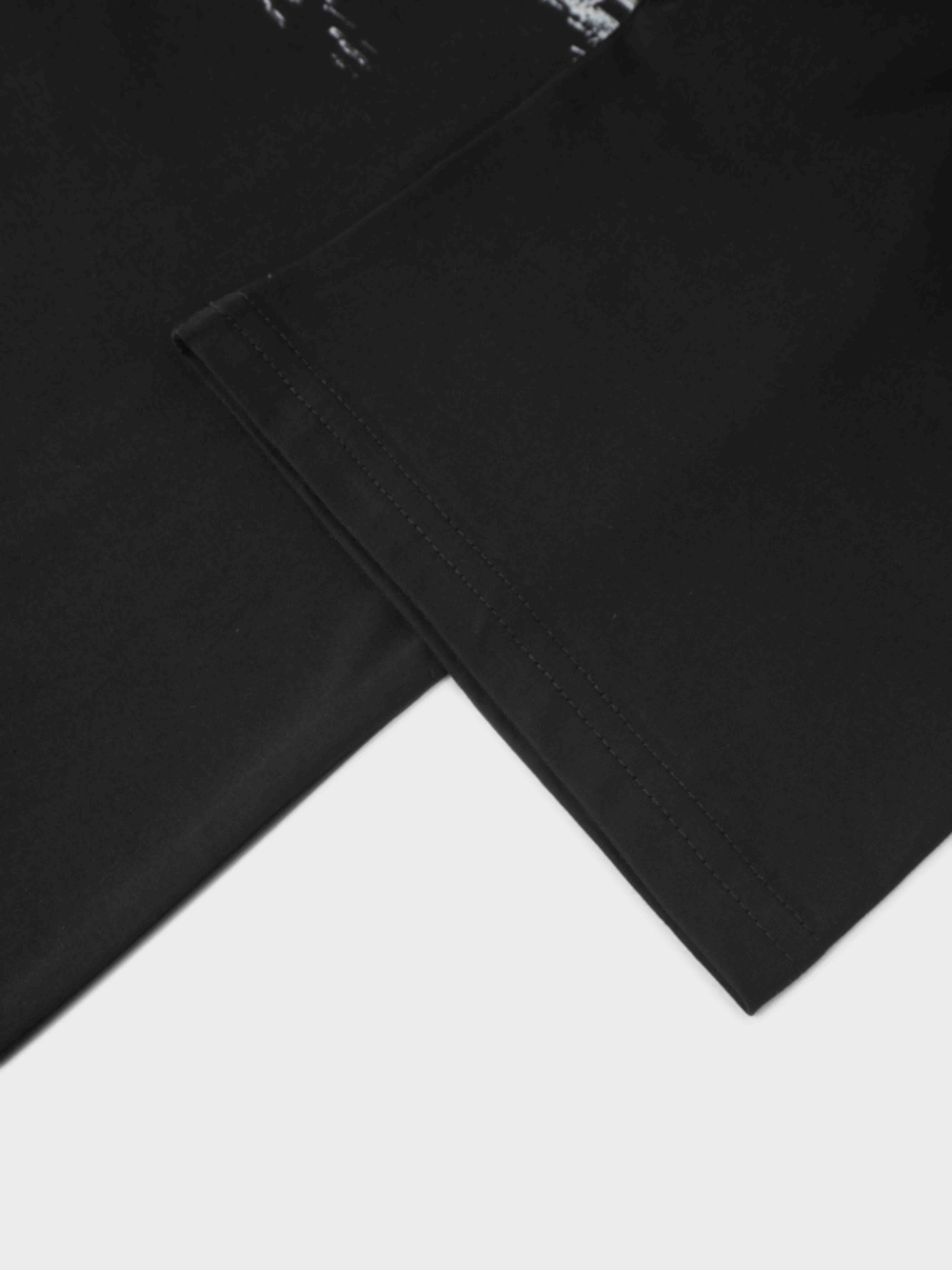 Maxi T-Shirt Dress-Black/White Palm