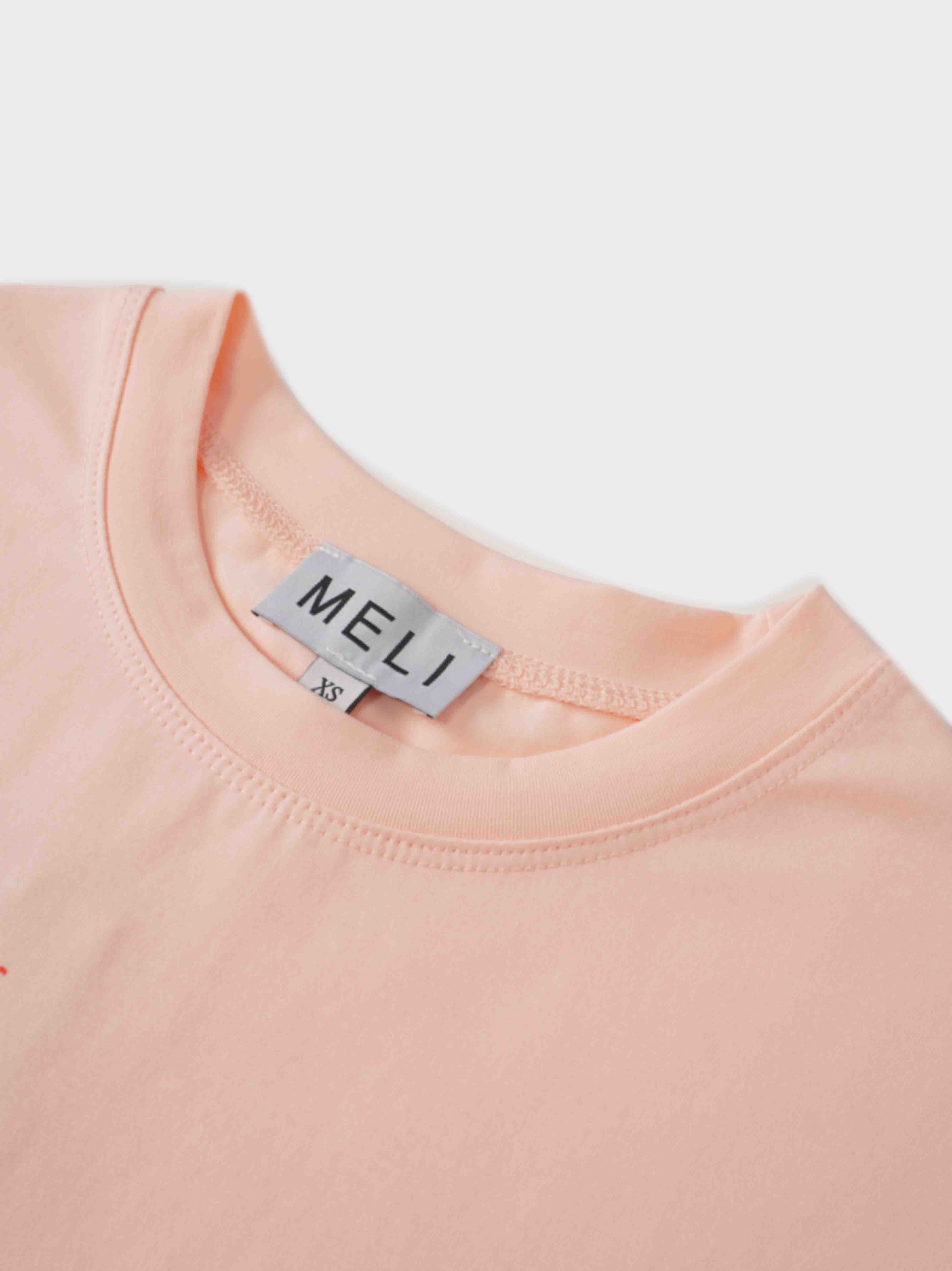 Maxi T-Shirt Dress-Yellow/Peach Tower