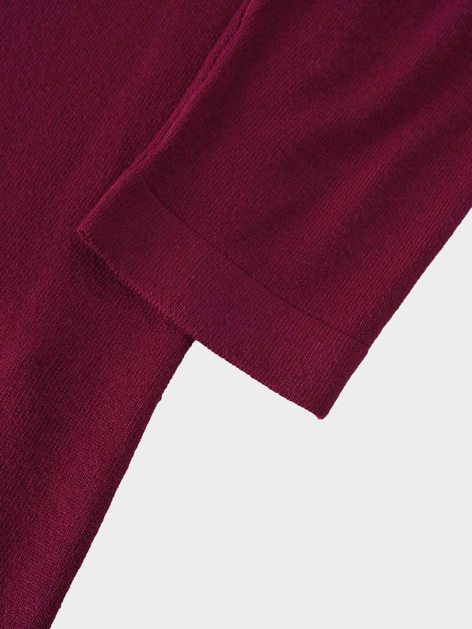 Knit Turtleneck-Burgundy