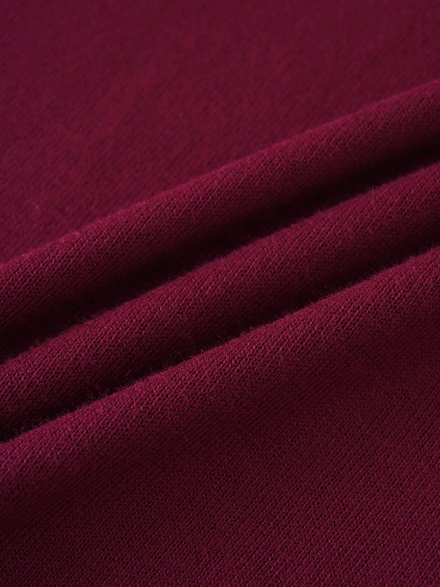 Knit Turtleneck-Burgundy