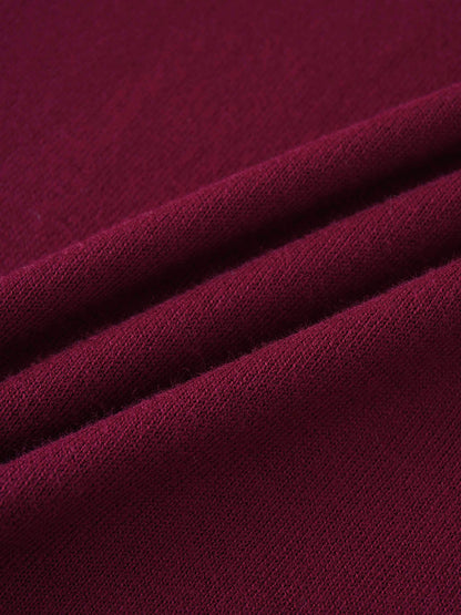 Knit Turtleneck-Burgundy