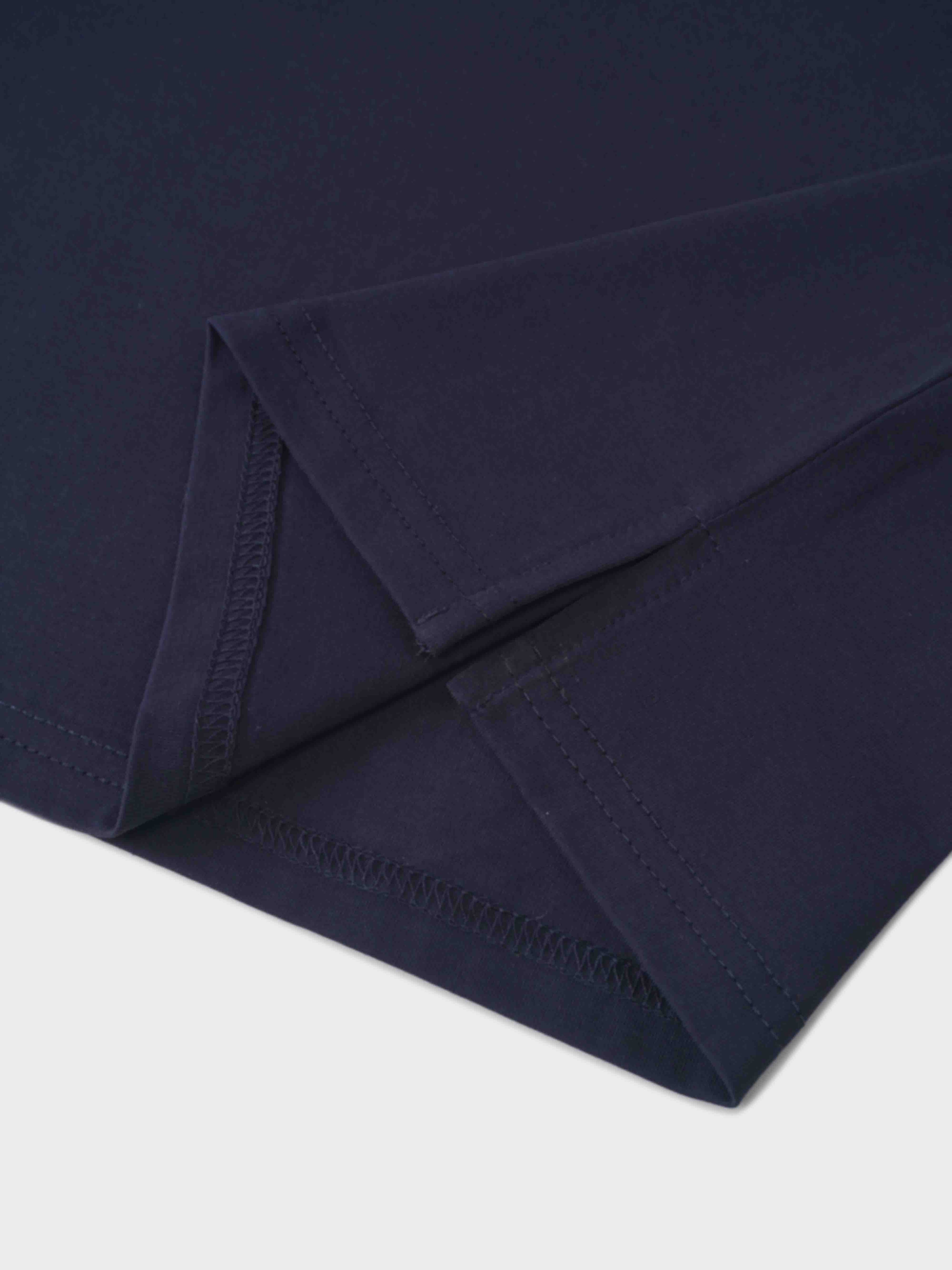 Maxi T-Shirt Dress-Navy/White Tower