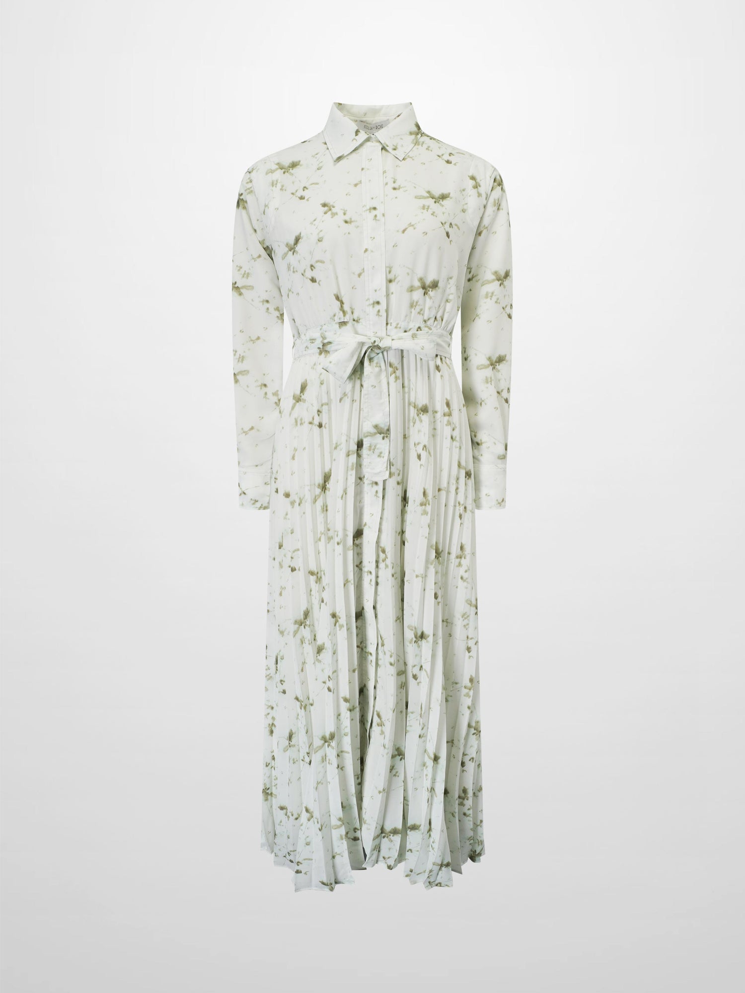 The Emily Dress-Green Flower