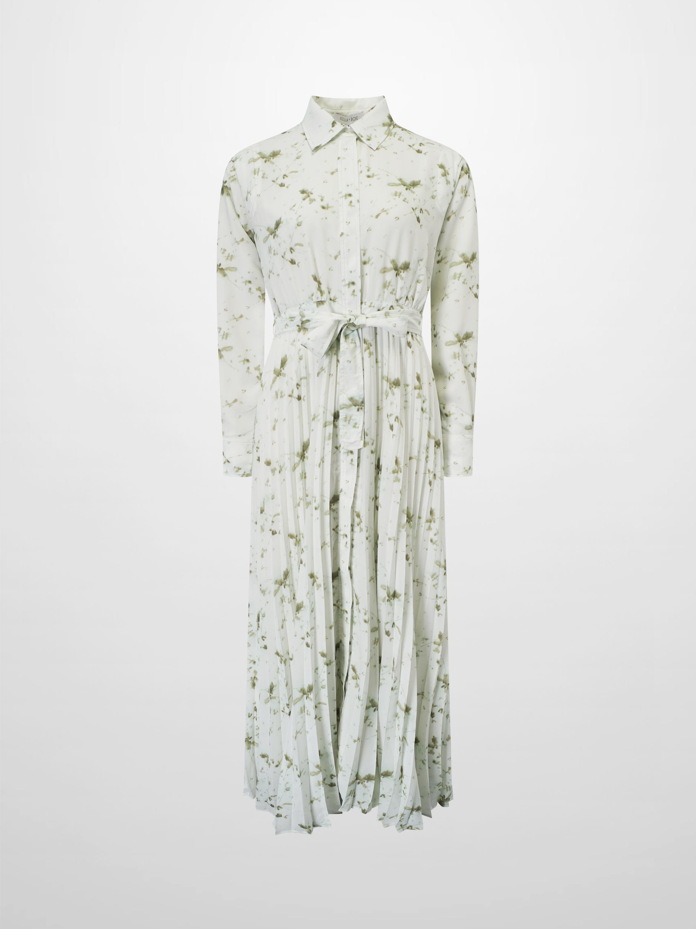 The Emily Dress-Green Flower