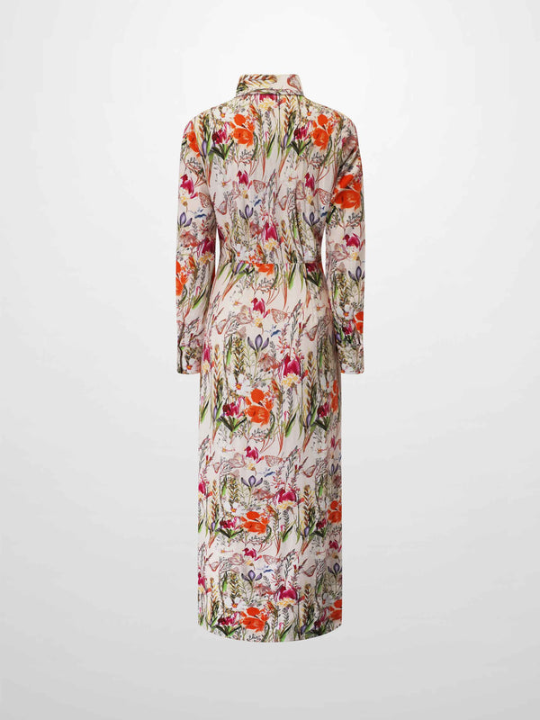Wrap Shirtdress-Floral