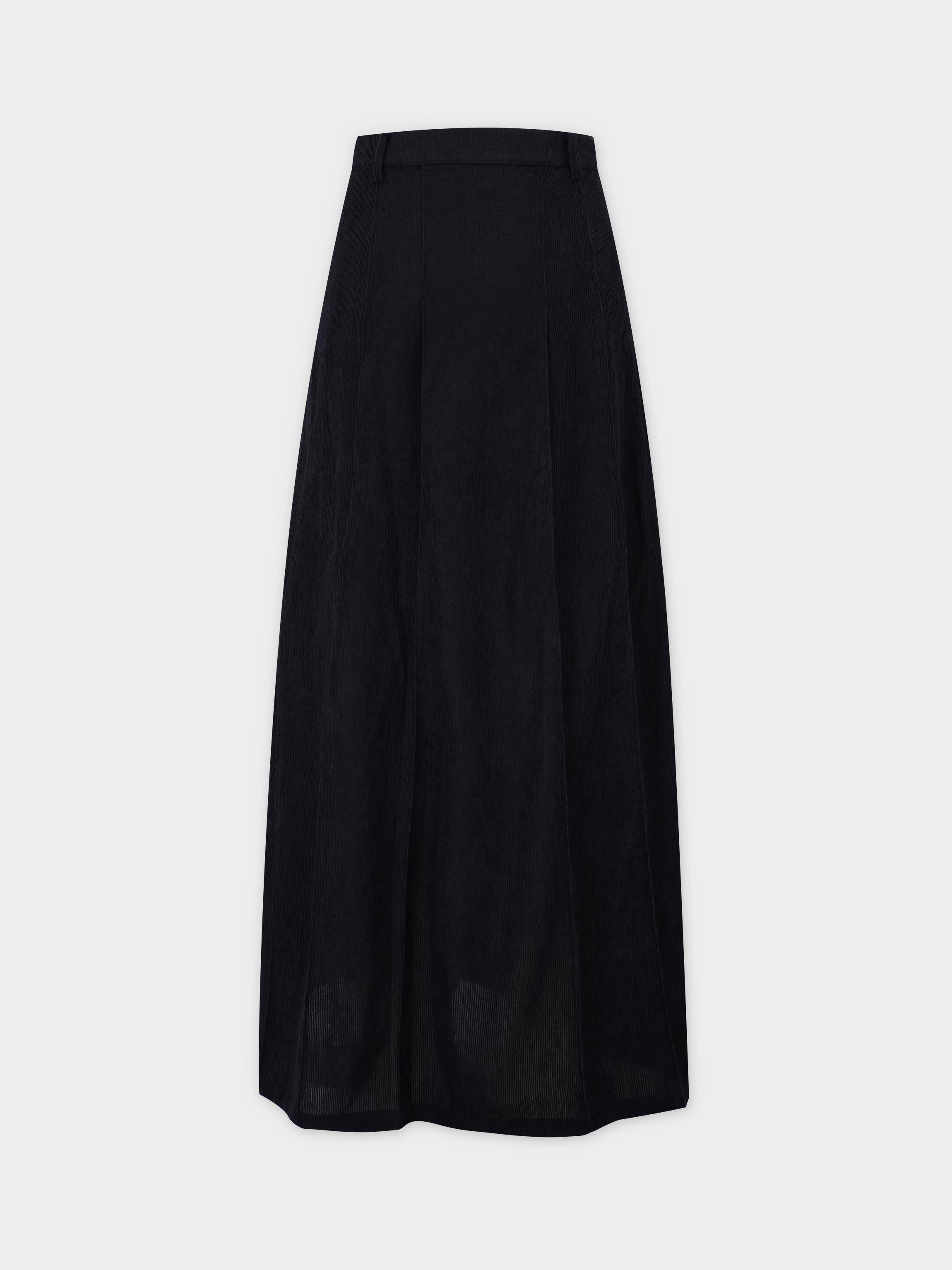 Corduroy Skirt-Black