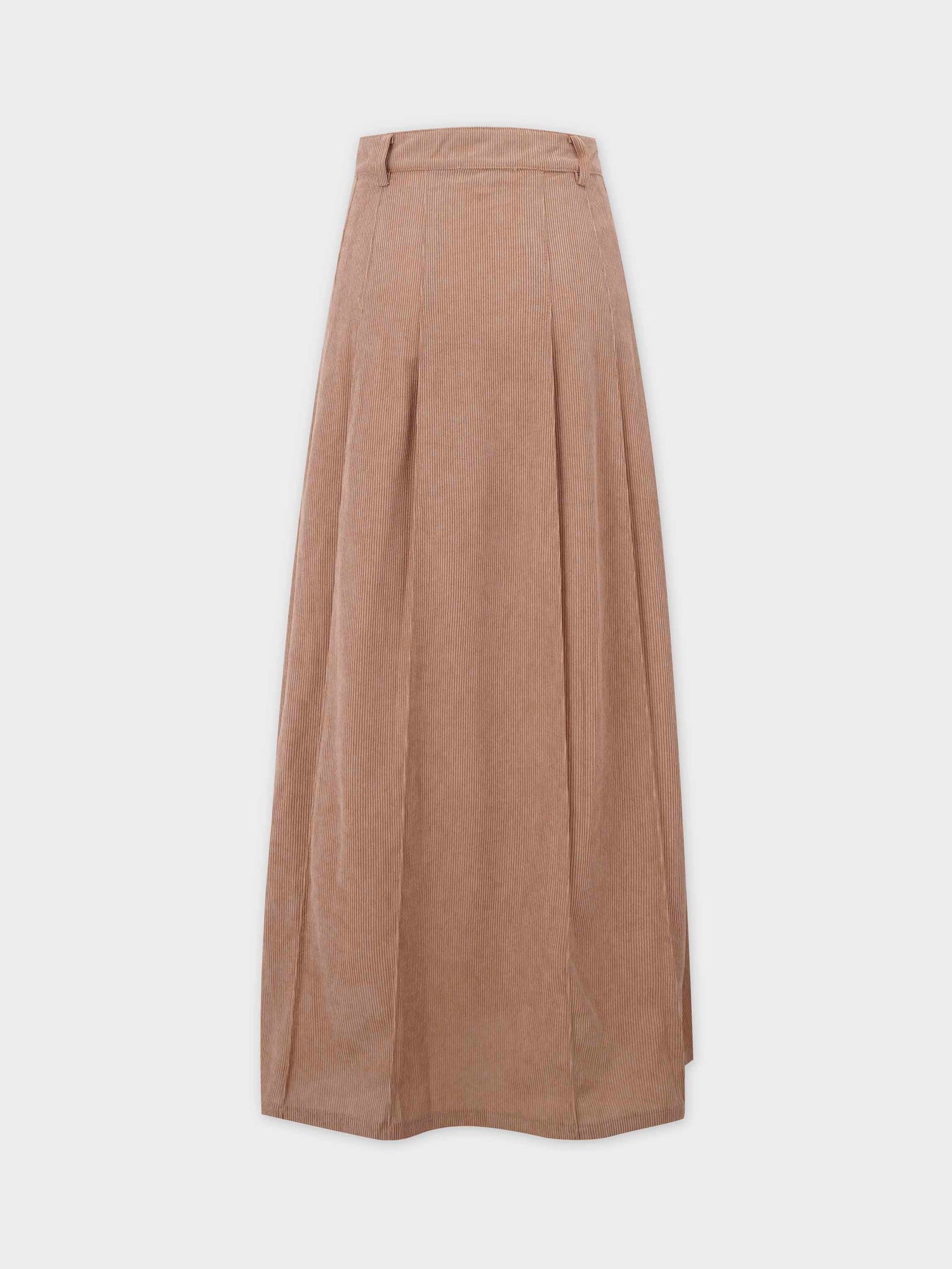 Corduroy Skirt-Camel