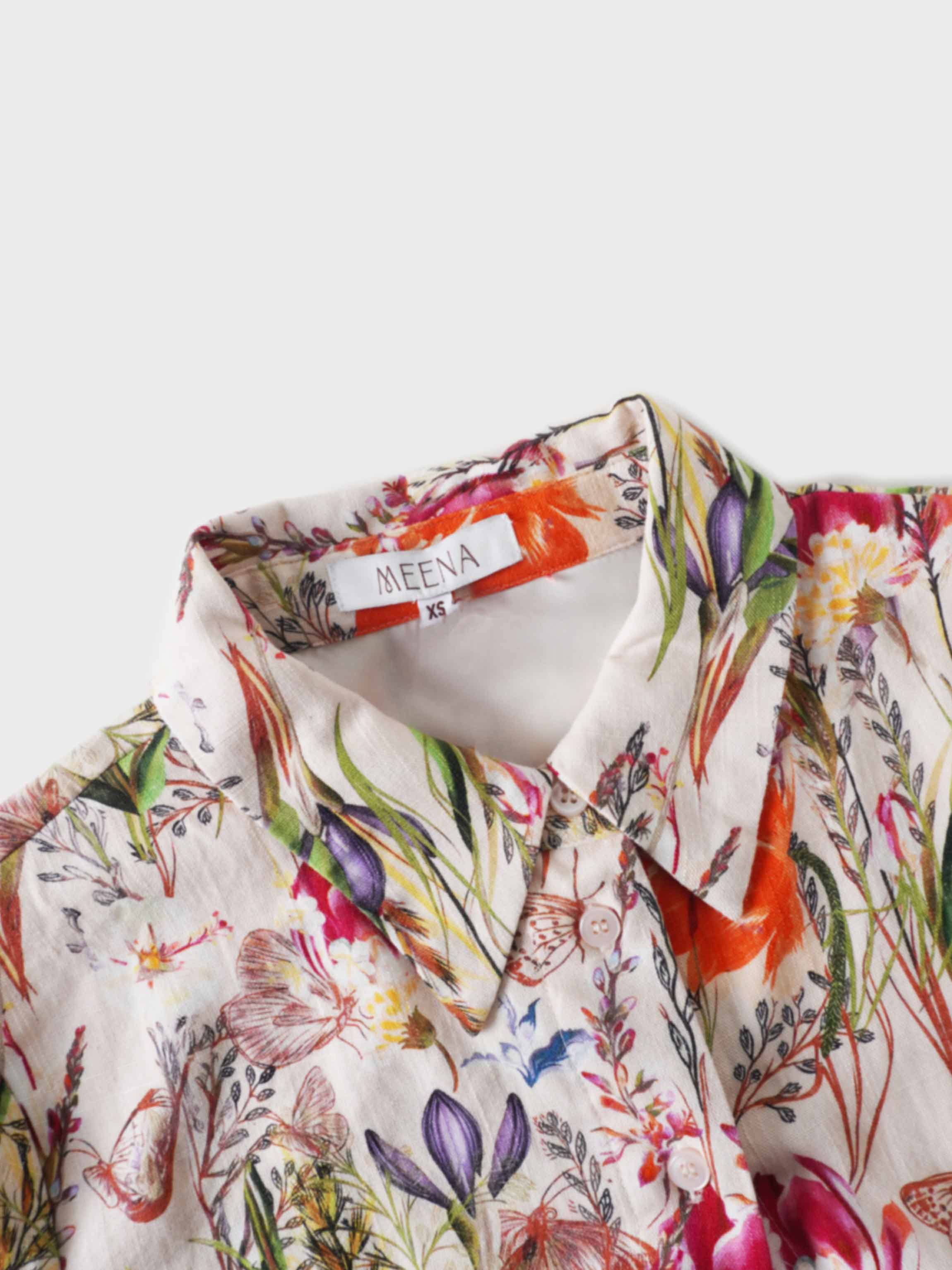 Wrap Shirtdress-Floral