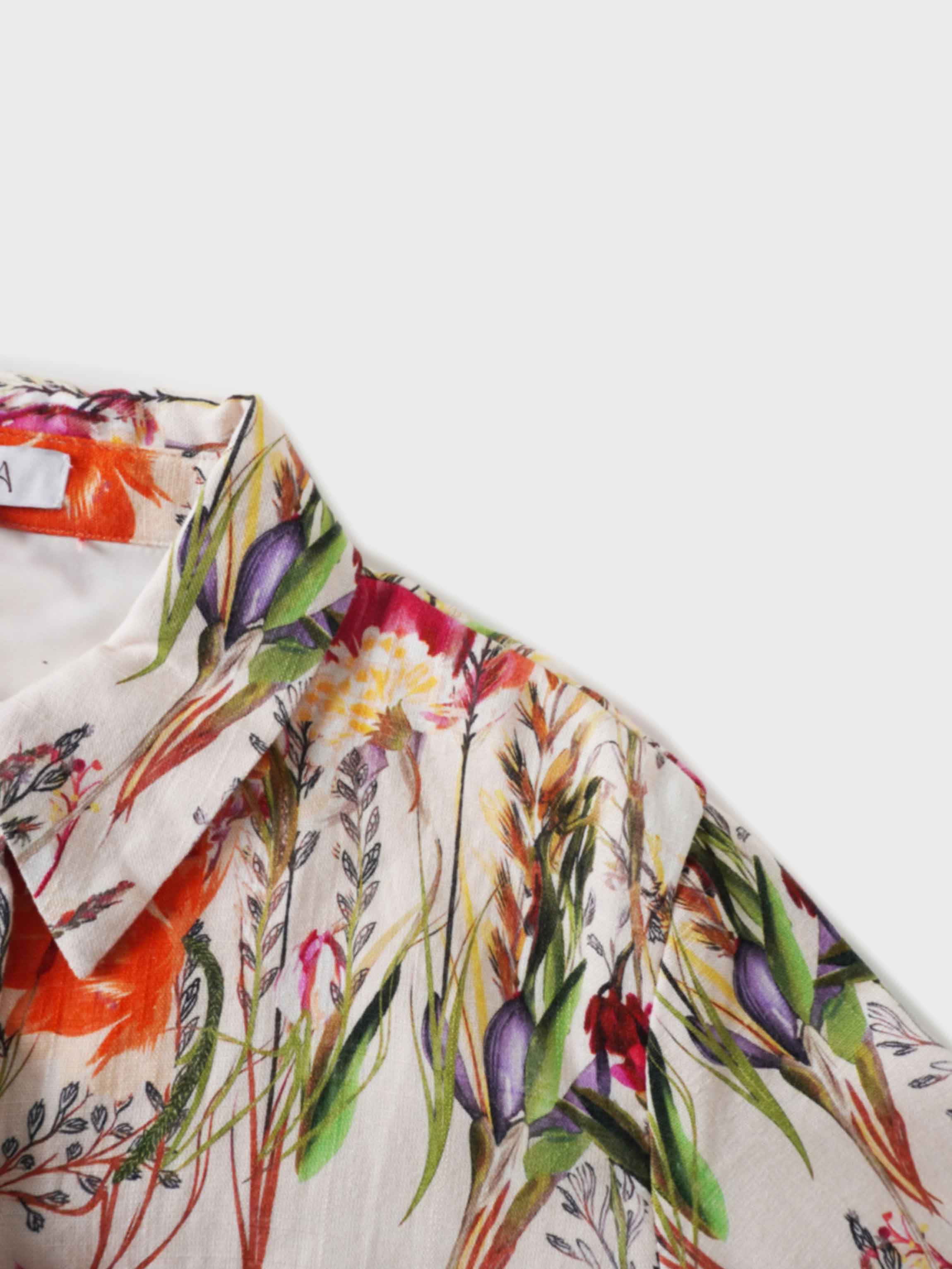 Wrap Shirtdress-Floral