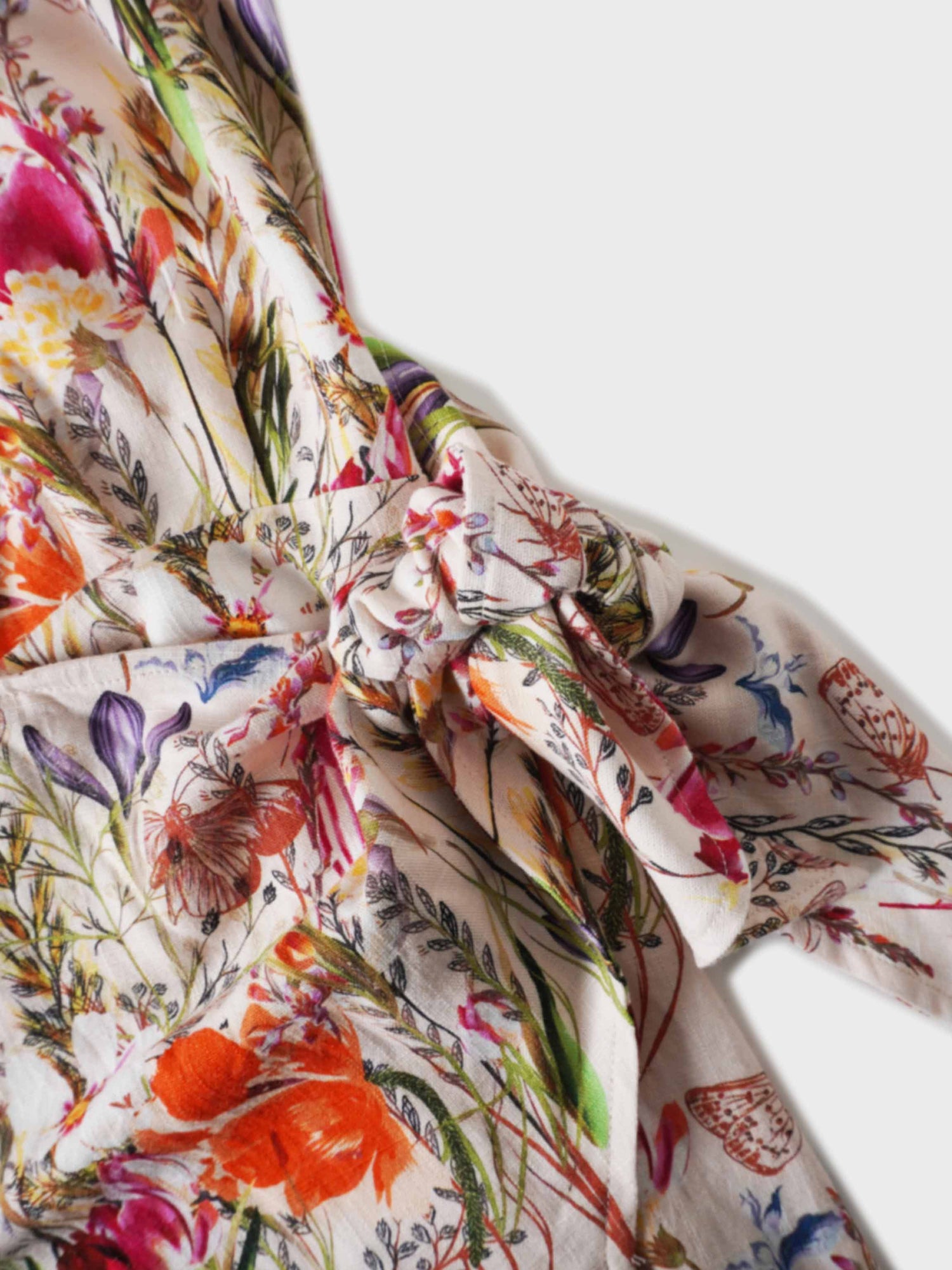 Wrap Shirtdress-Floral