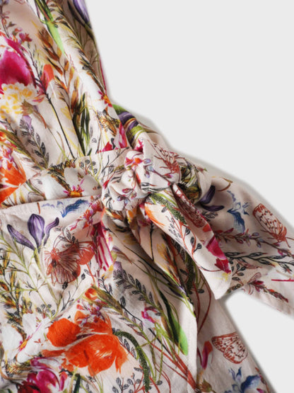 Wrap Shirtdress-Floral