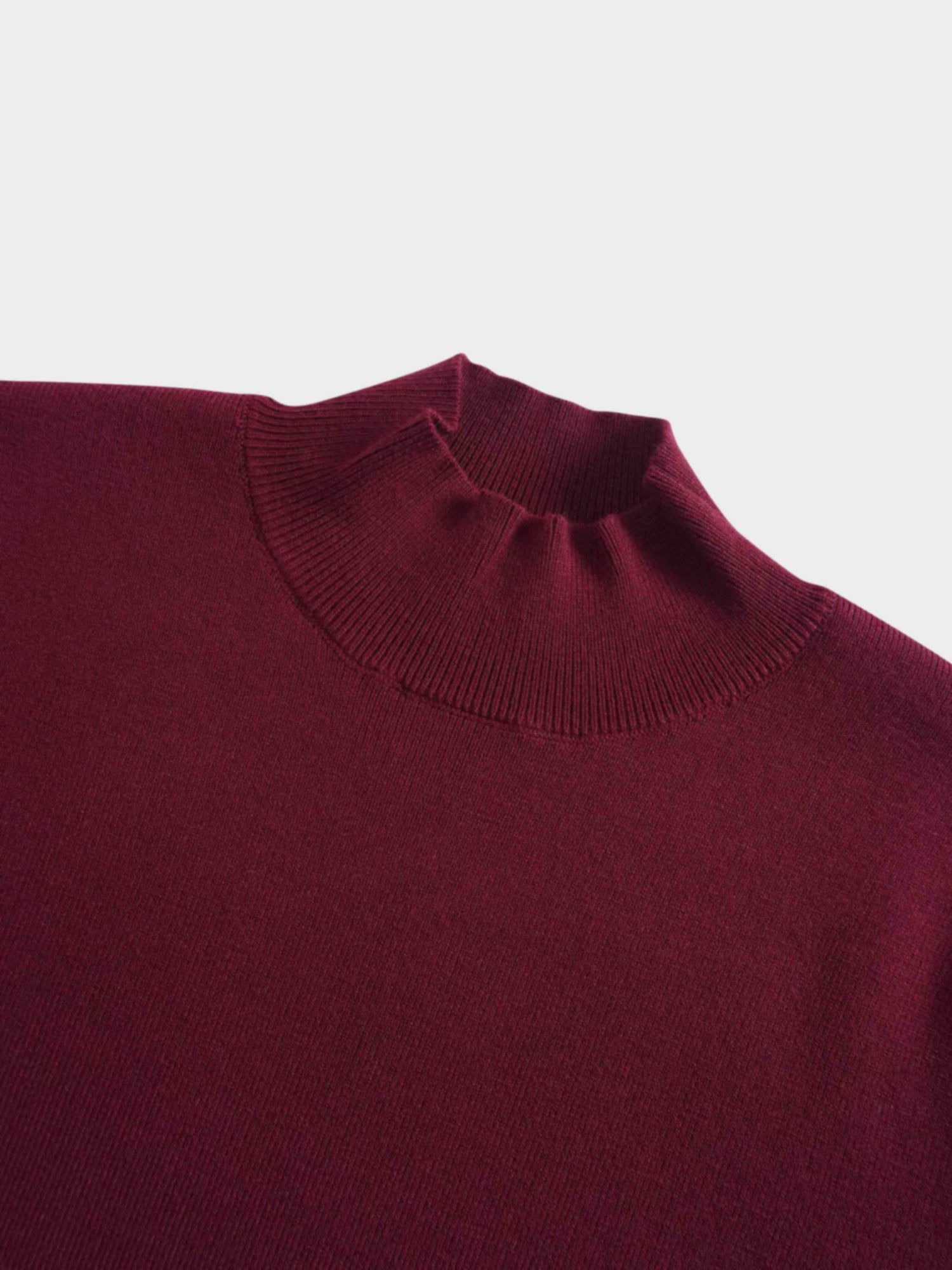 Melania Chiffon Sweater-Burgundy