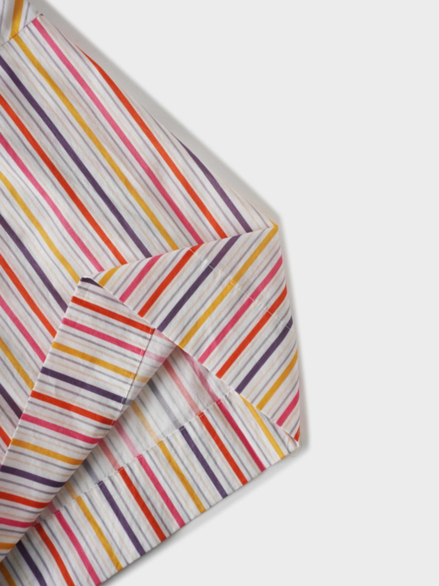 Belted Wide Sleeve Dress-Colored Stripe