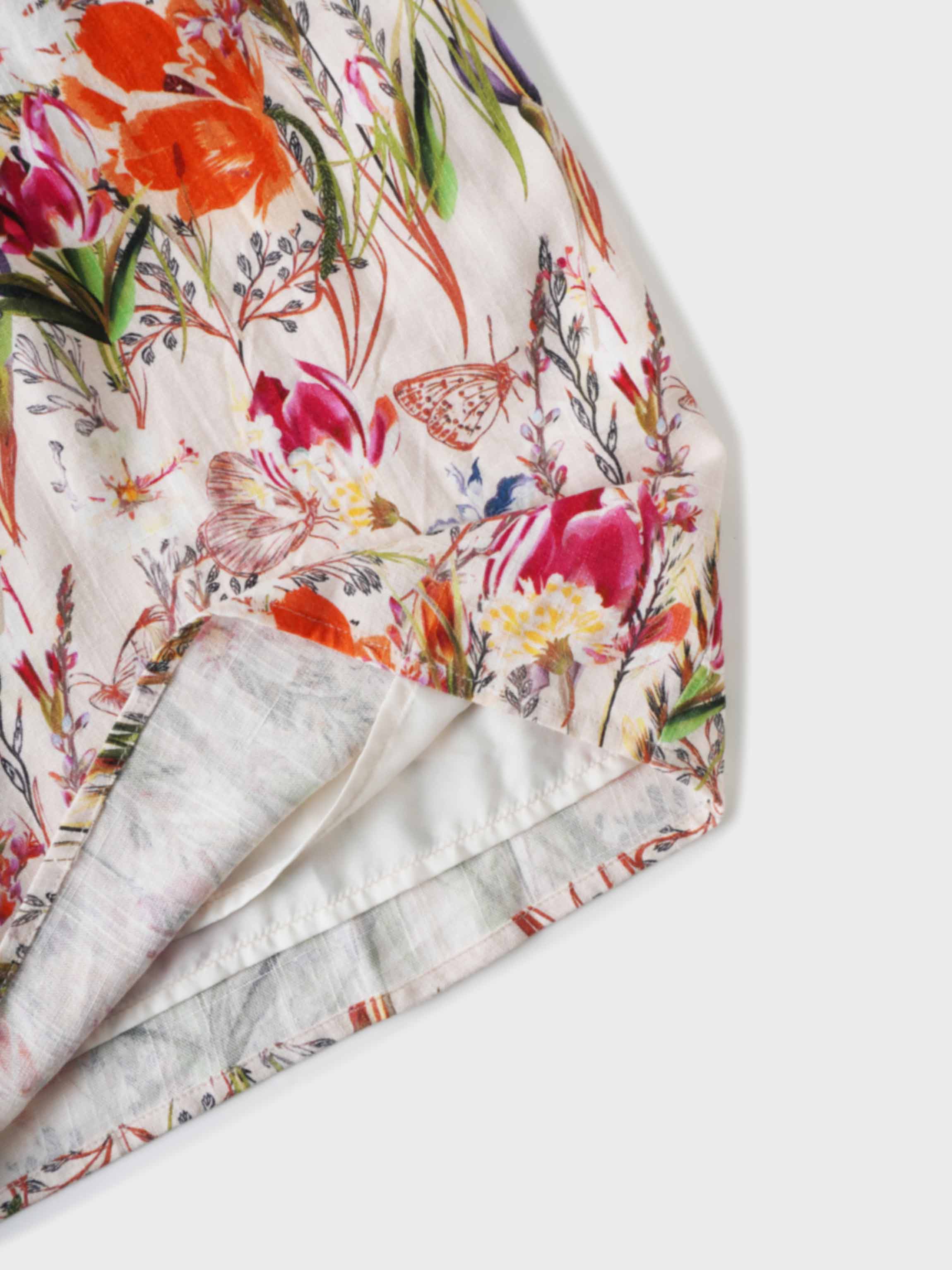 Wrap Shirtdress-Floral