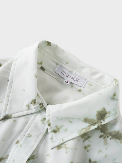 The Emily Dress-Green Flower