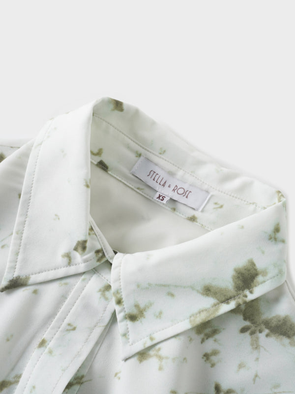 The Emily Dress-Green Flower