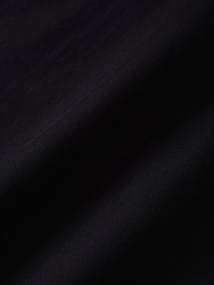Tencel Yoke Button Down Skirt-Black