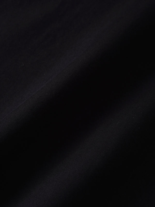Tencel Yoke Button Down Skirt-Black