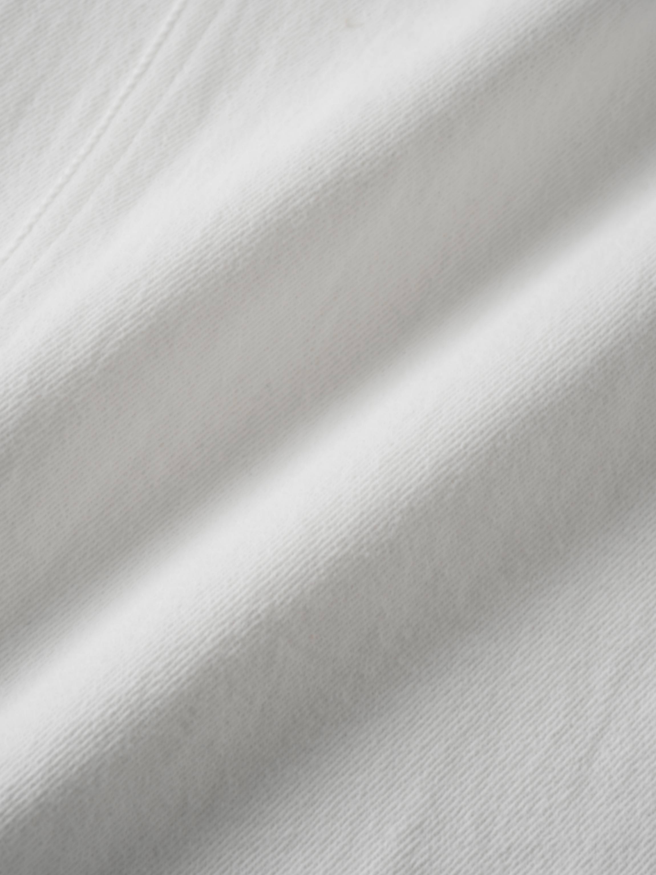 Straight Maxi Denim Skirt-White