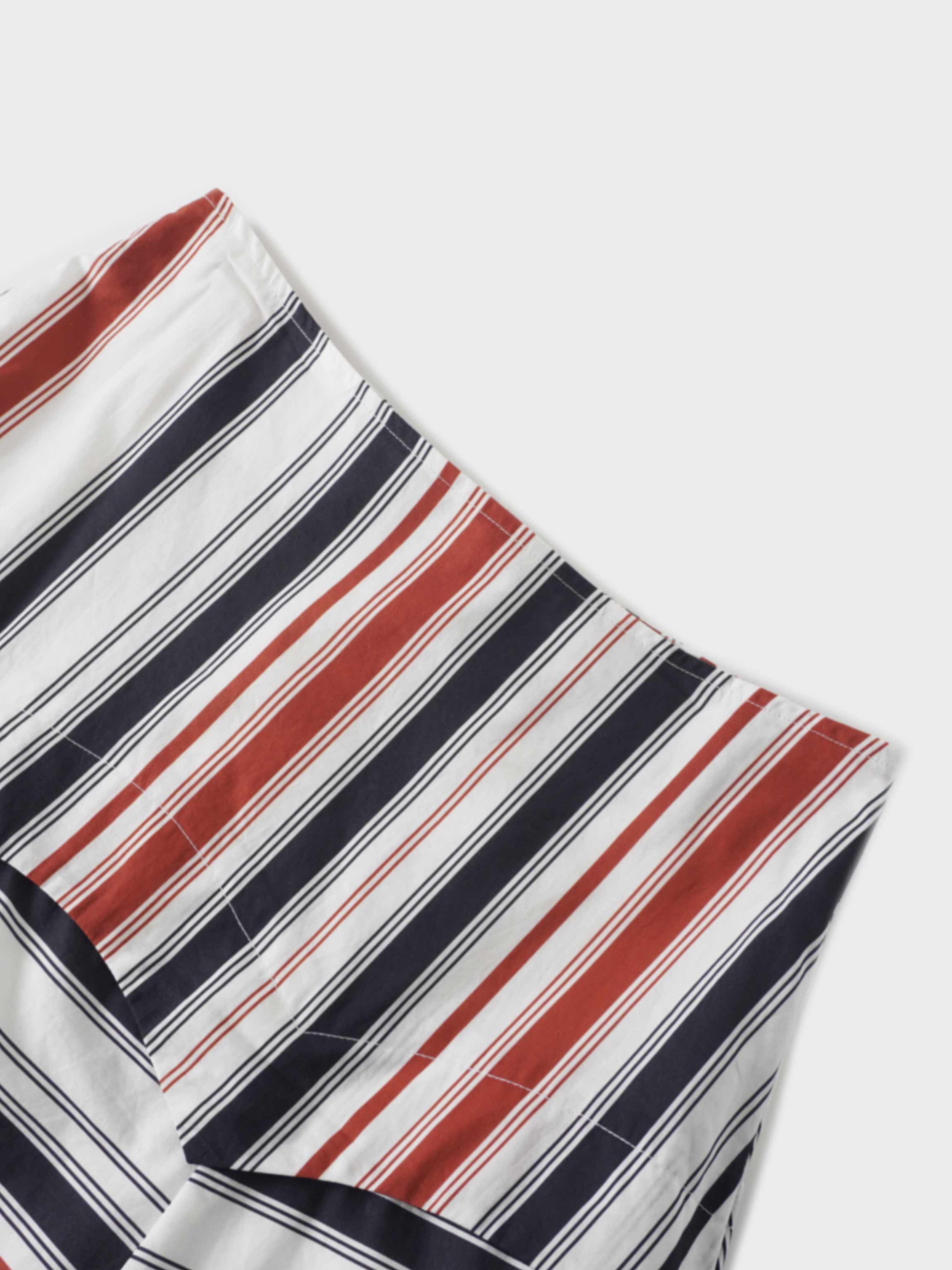 Pointed Yoke Skirt-Multi Stripe