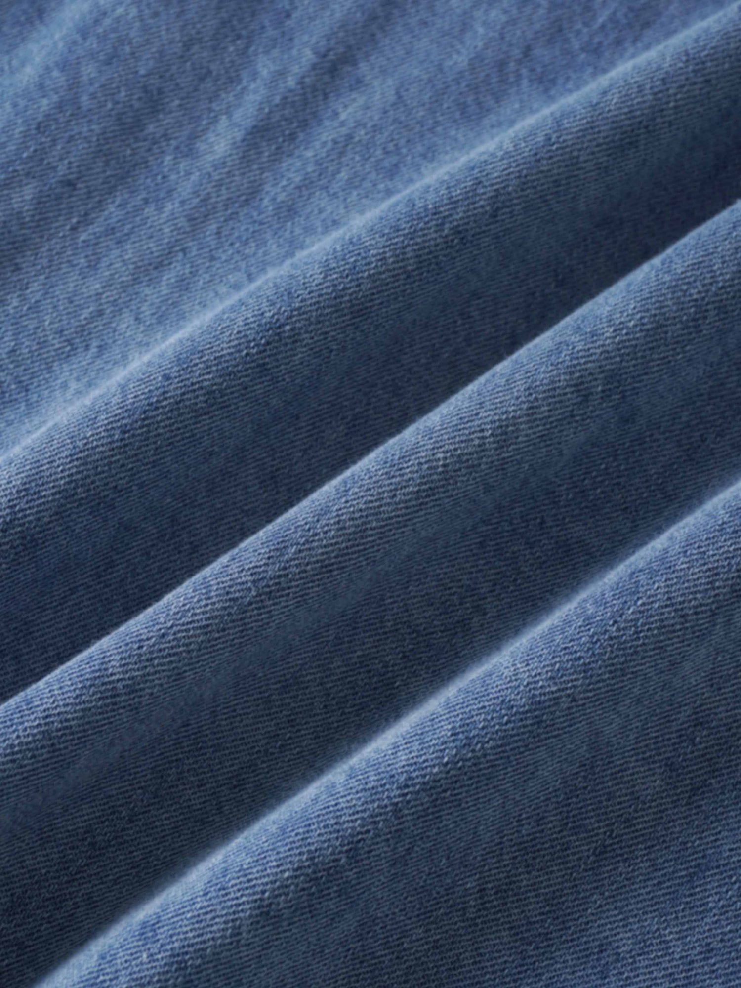 Inverted Yoke Pleat Skirt-Light Blue