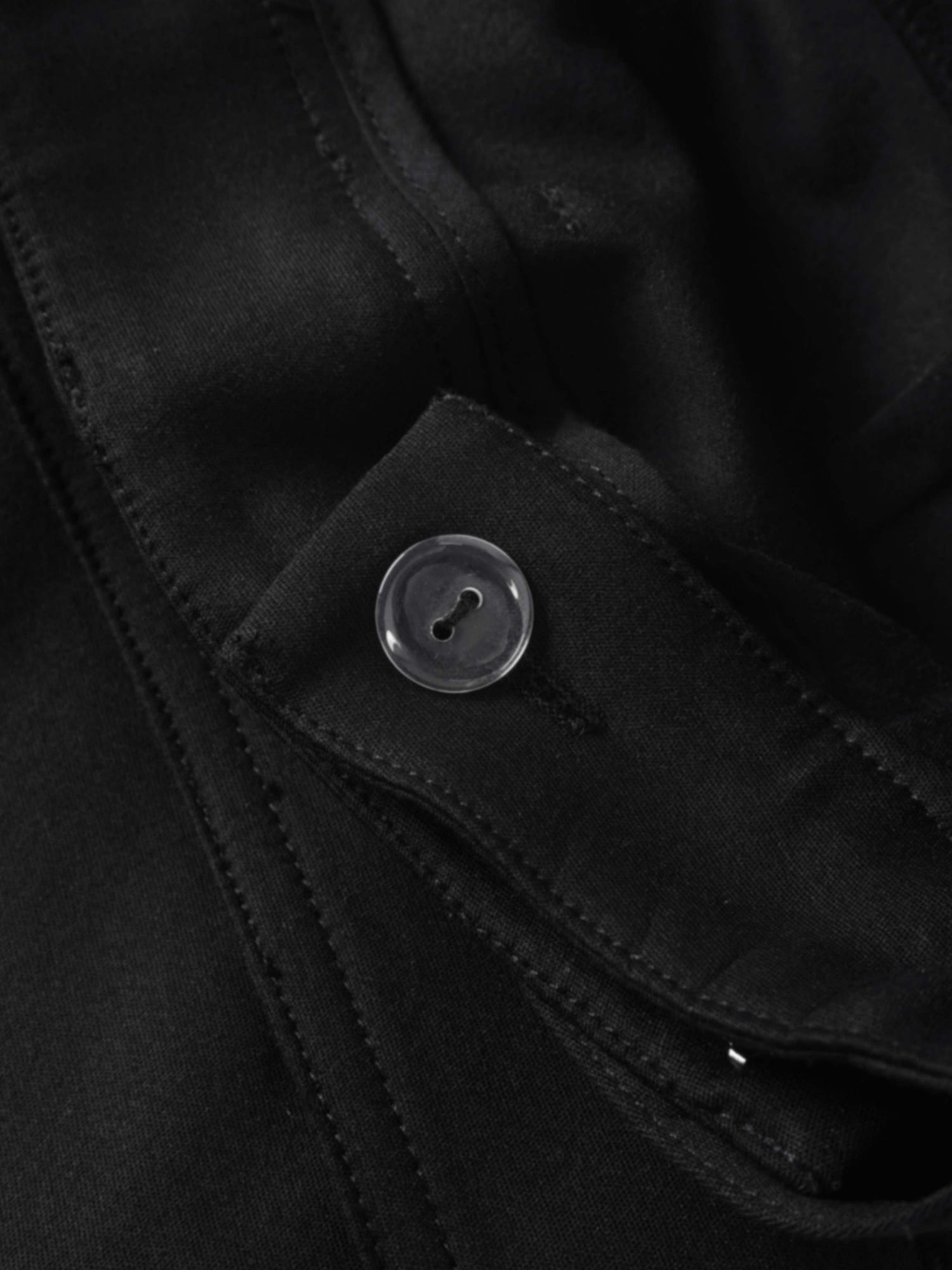 Belted Straight Cargo Pocket Skirt-Black