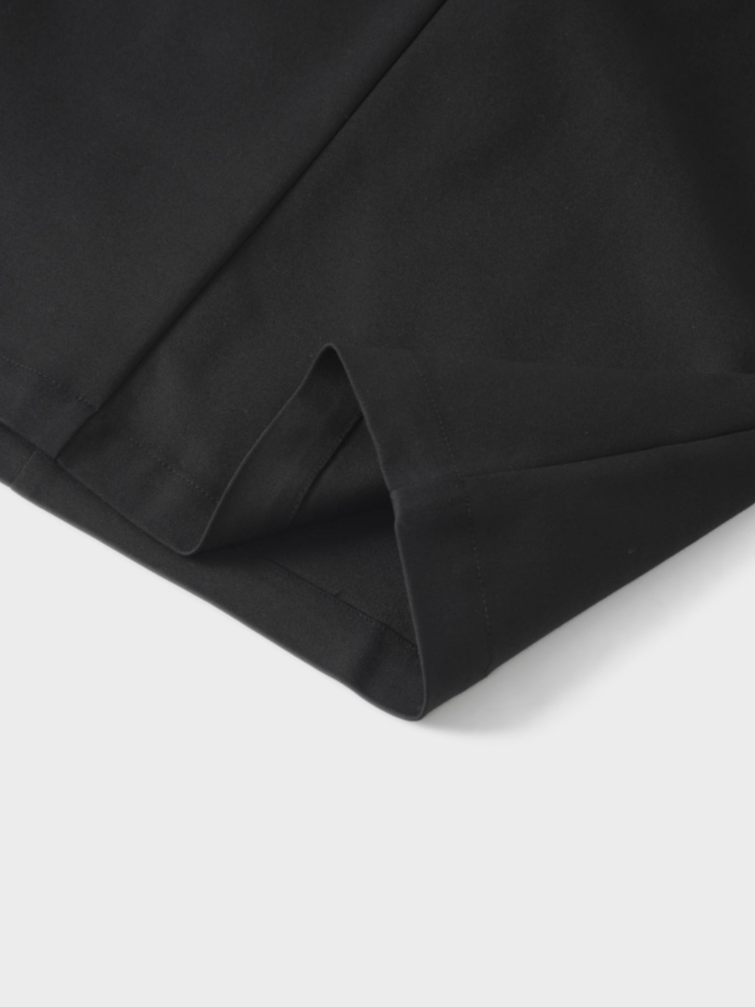 Belted Straight Cargo Pocket Skirt-Black