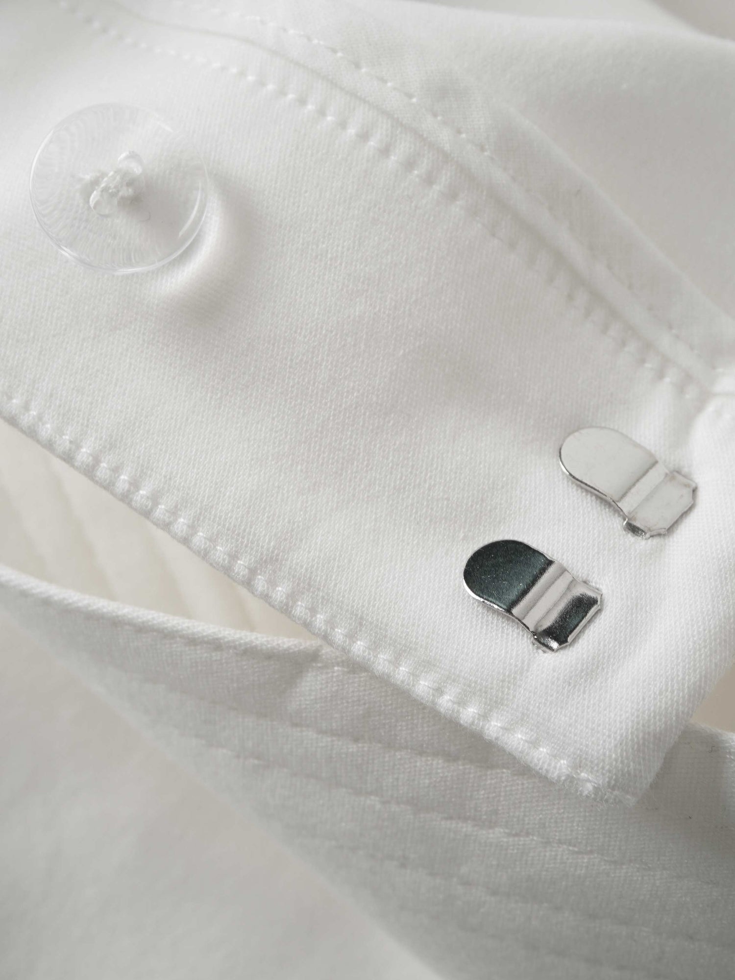 Belted Straight Cargo Pocket Skirt-White