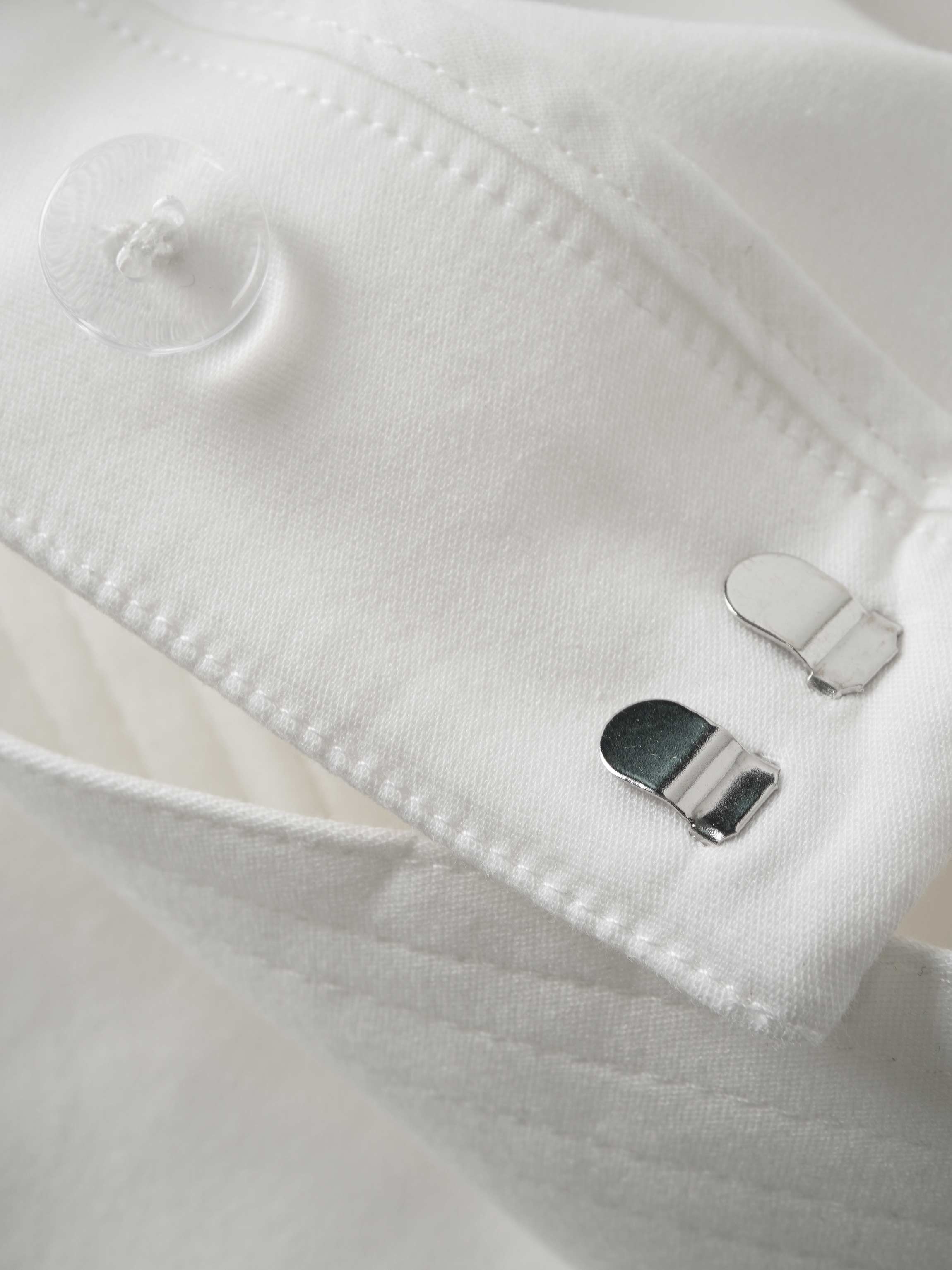 Belted Straight Cargo Pocket Skirt-White