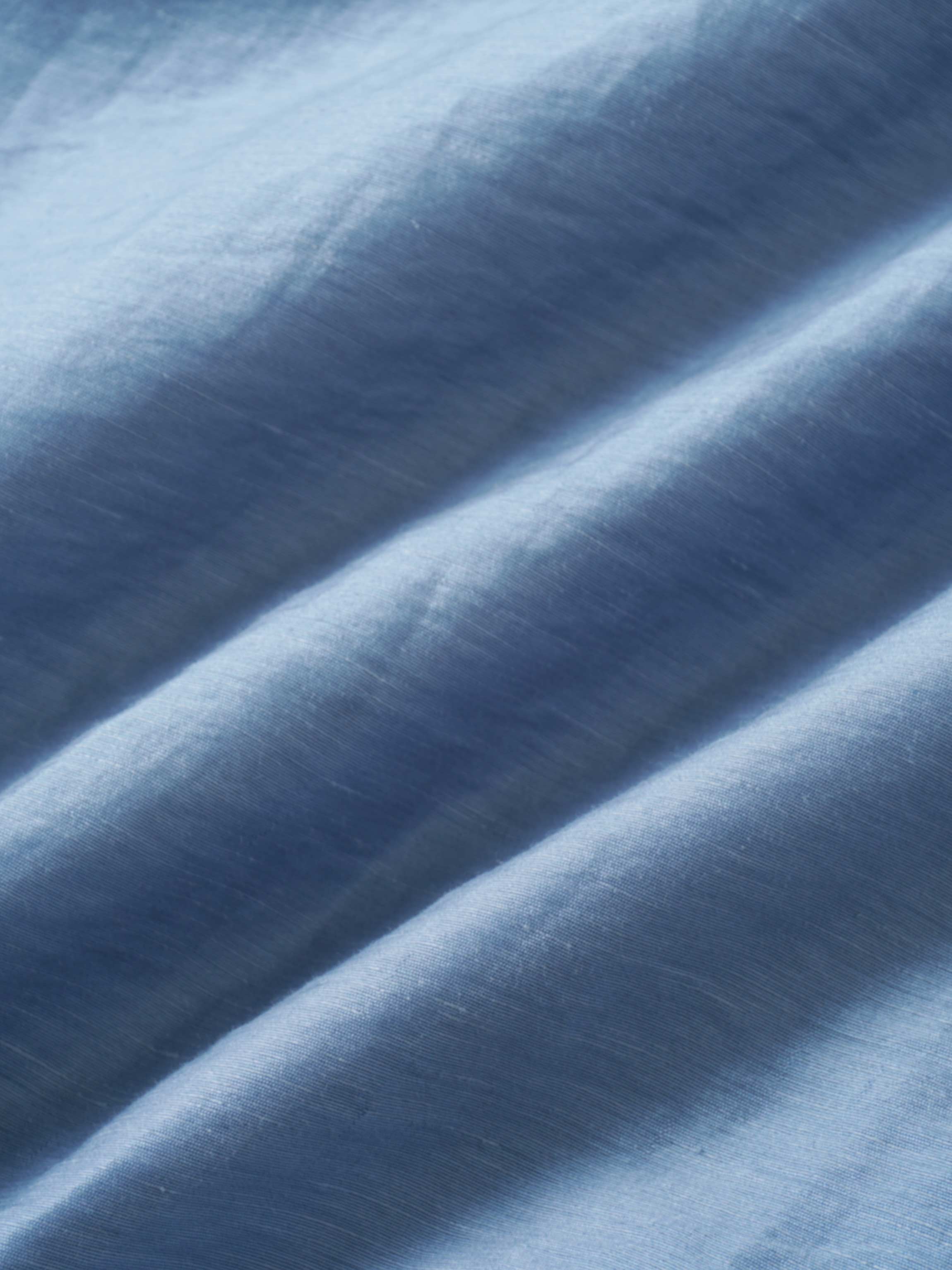 Pointed Yoke Dress Skirt-Blue