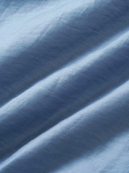 Pointed Yoke Dress Skirt-Blue
