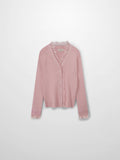 Lace Trimmed Sweater-Blush
