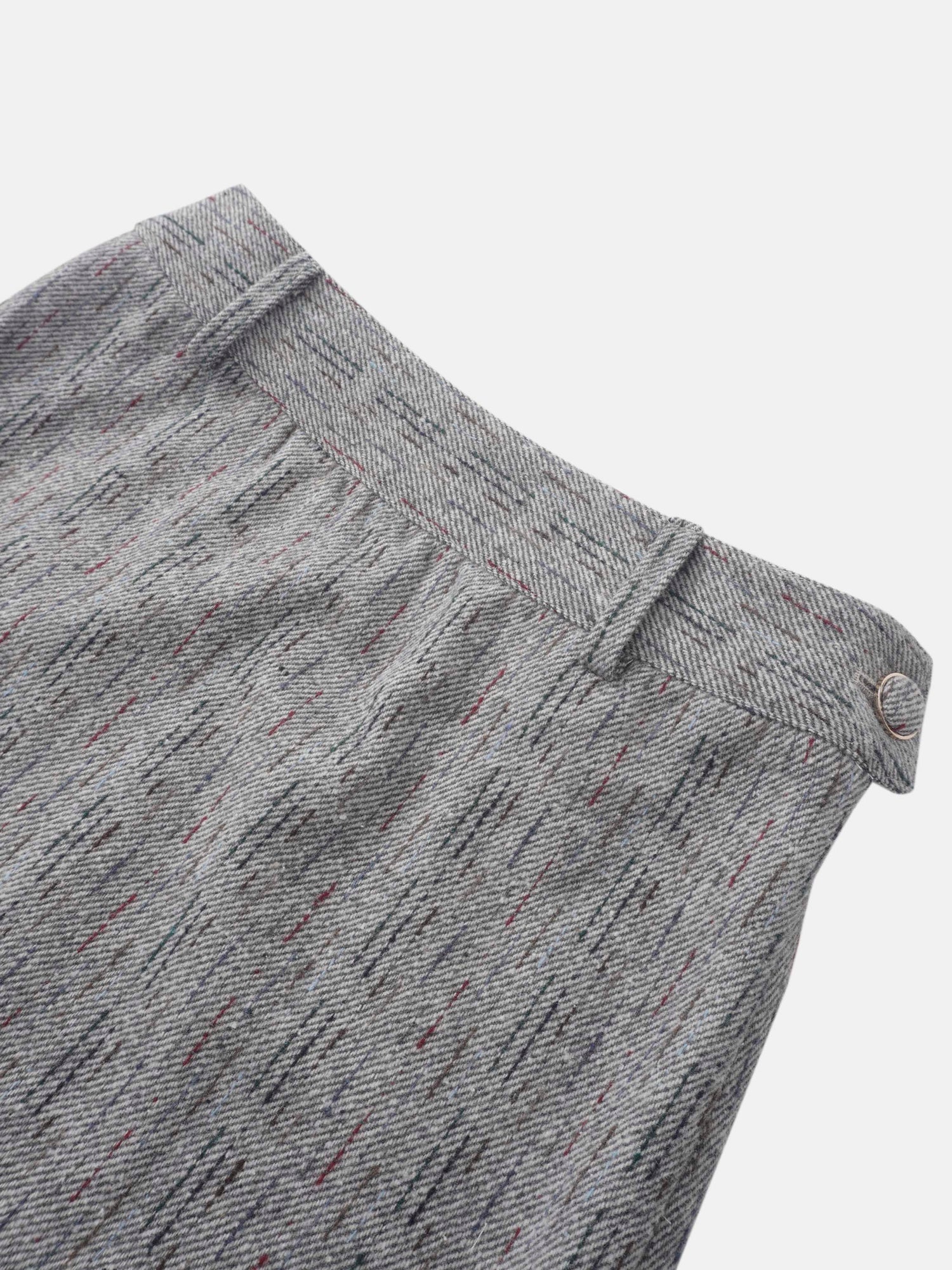 Straight Maxi Skirt - Grey/Colored Lines