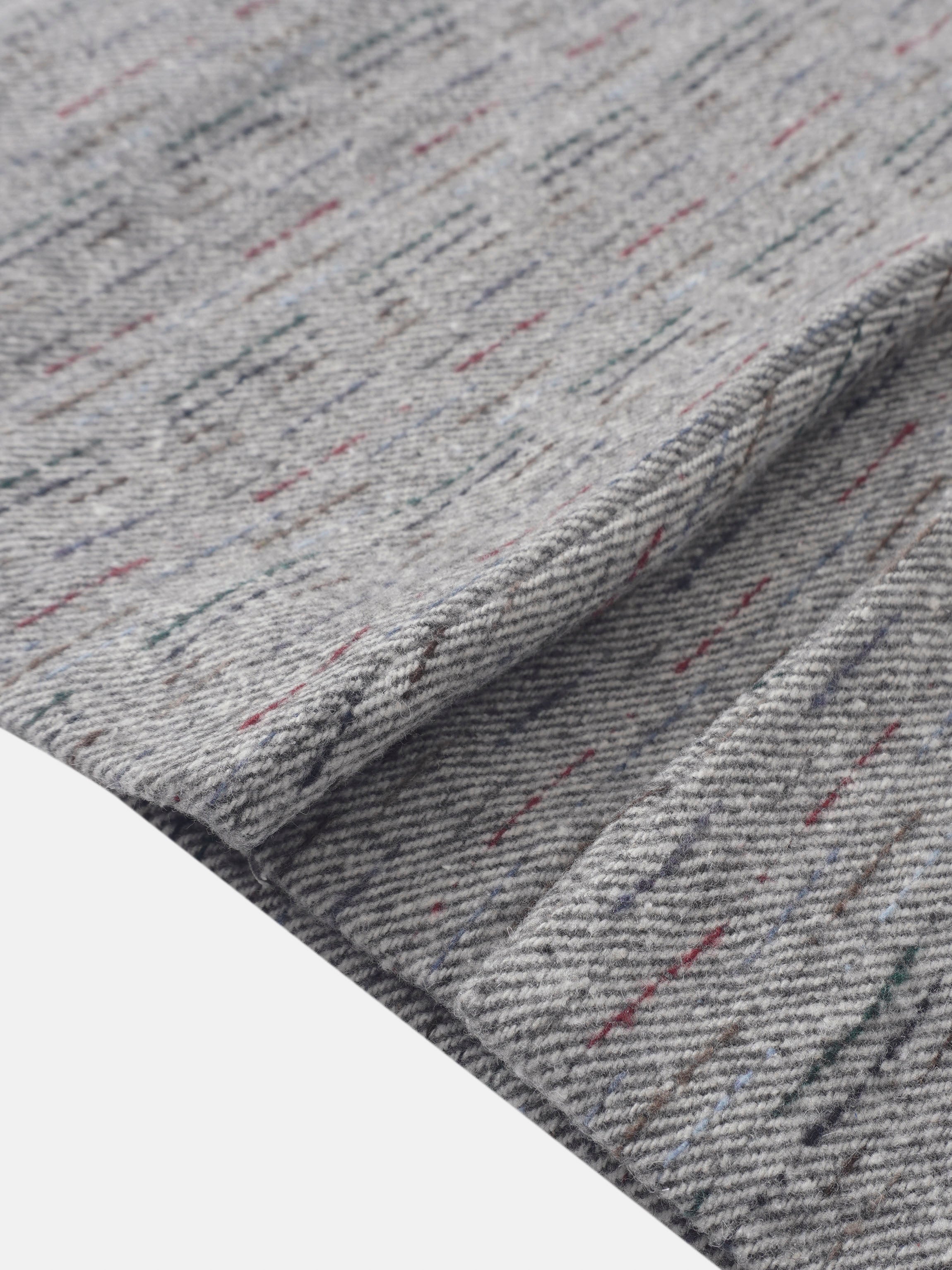 Straight Maxi Skirt - Grey/Colored Lines