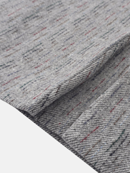 Straight Maxi Skirt - Grey/Colored Lines