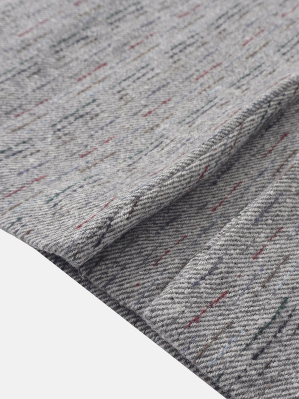 Straight Maxi Skirt - Grey/Colored Lines