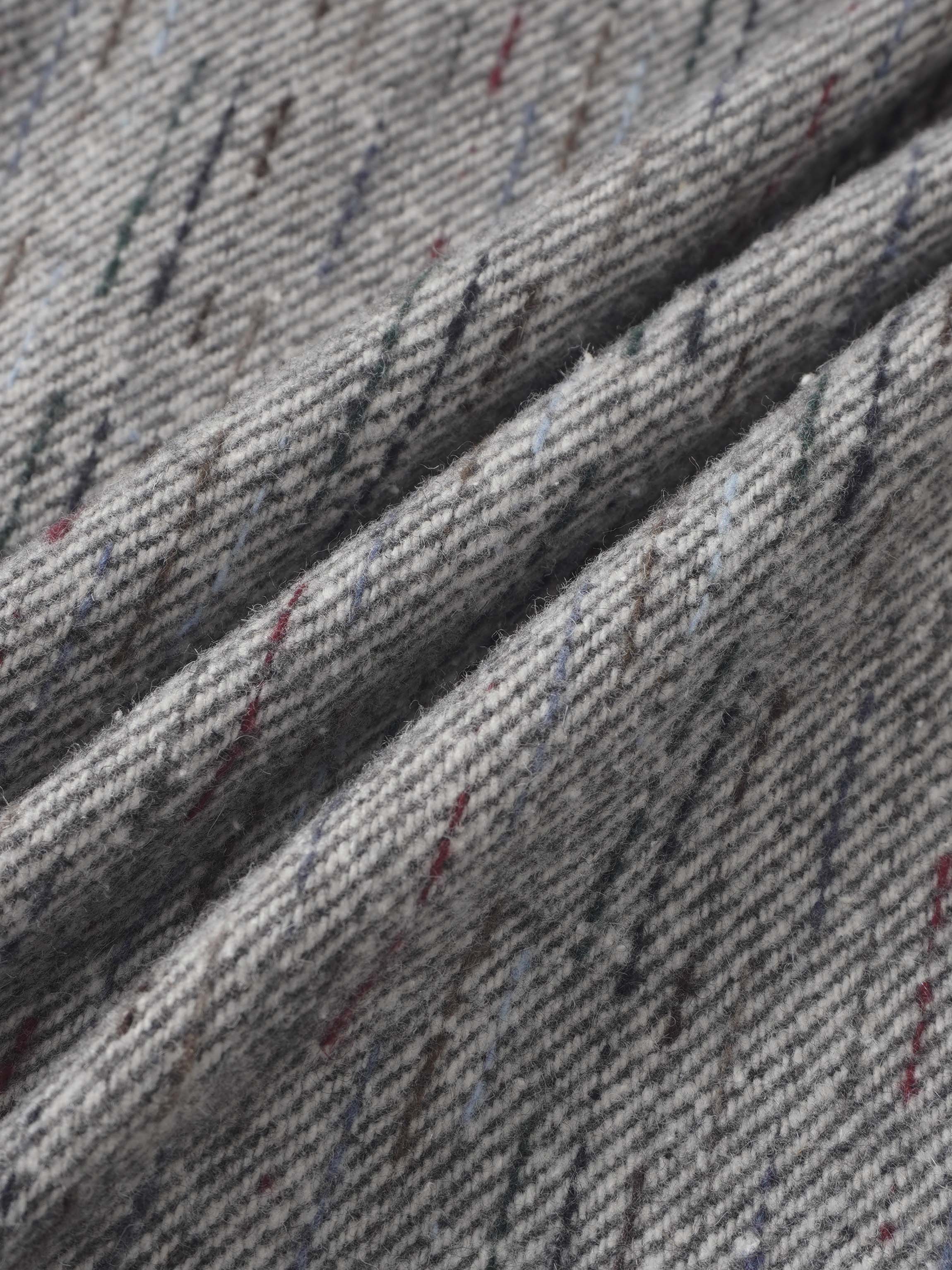 Straight Maxi Skirt - Grey/Colored Lines