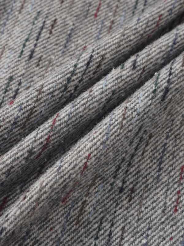 Straight Maxi Skirt - Grey/Colored Lines