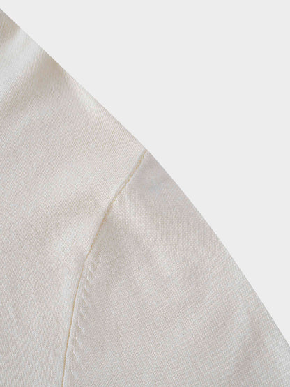 Knit Turtleneck-Cream