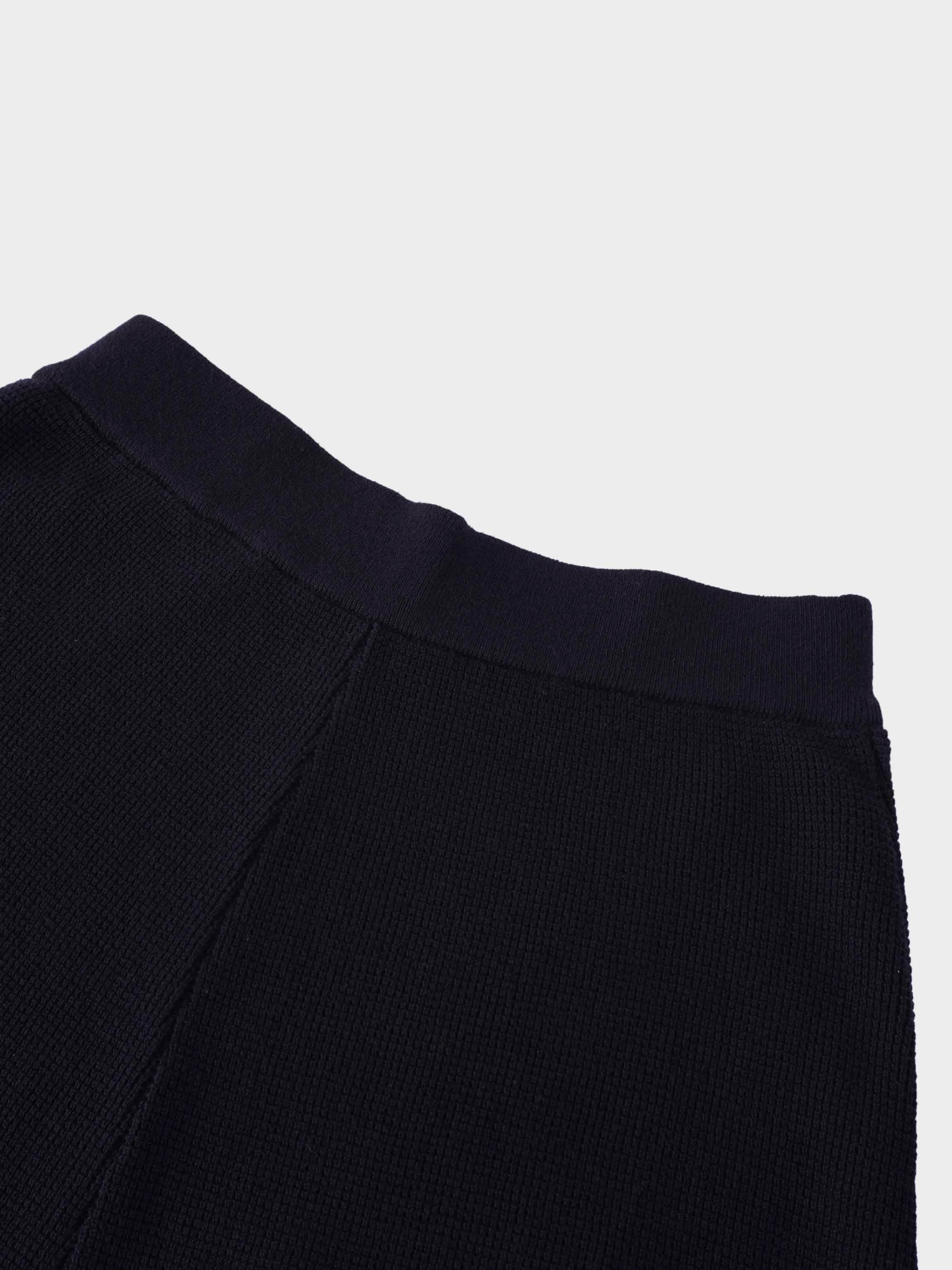 Waffle Flair Skirt-Black