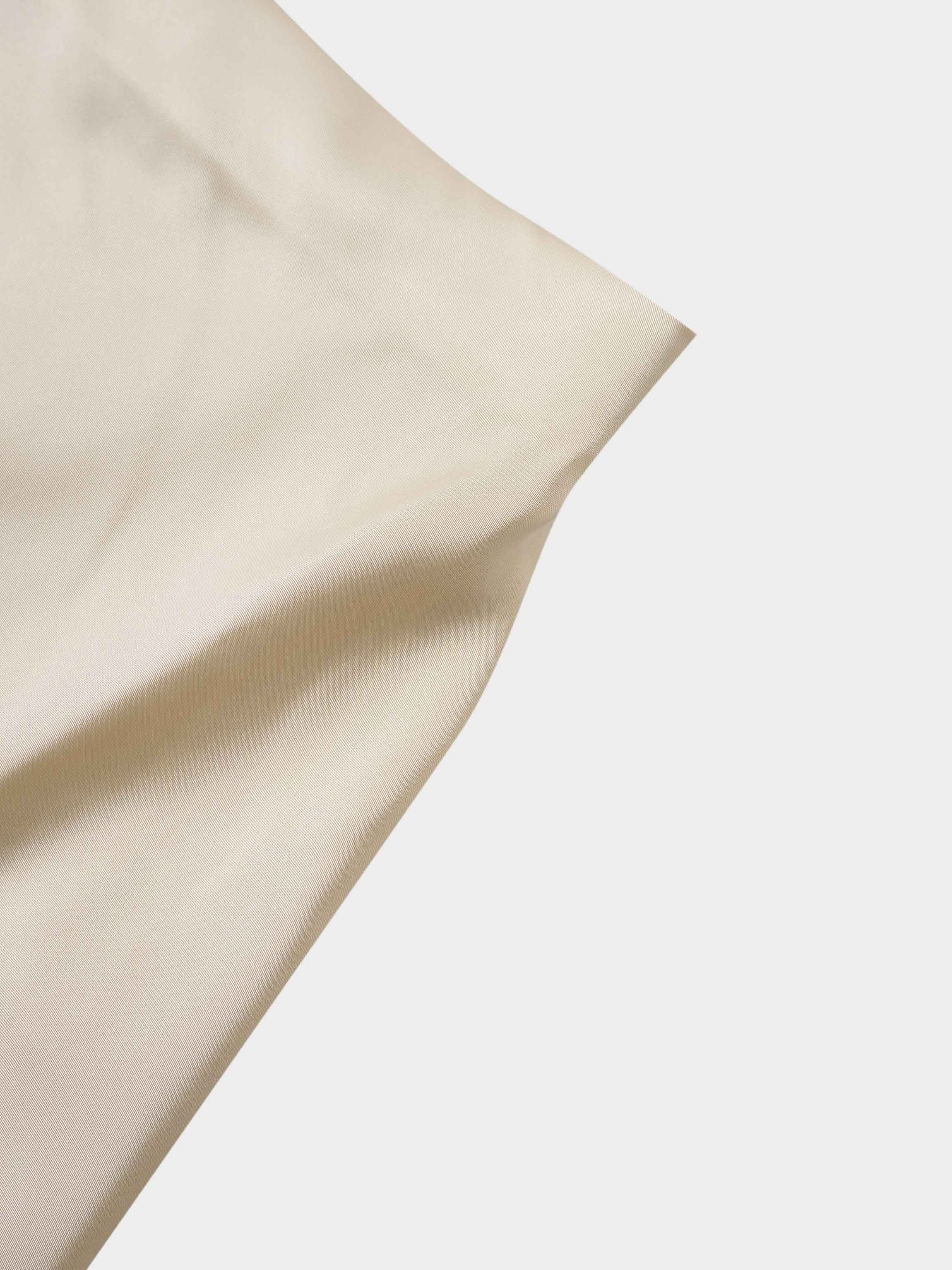 Solid Faux Satin Slip Skirt-Peach