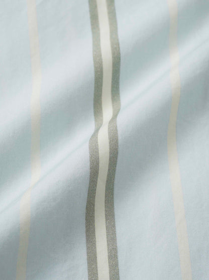 Side Tie Shirtdress-Stripe