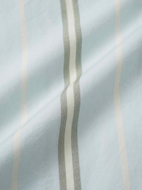 Side Tie Shirtdress-Stripe
