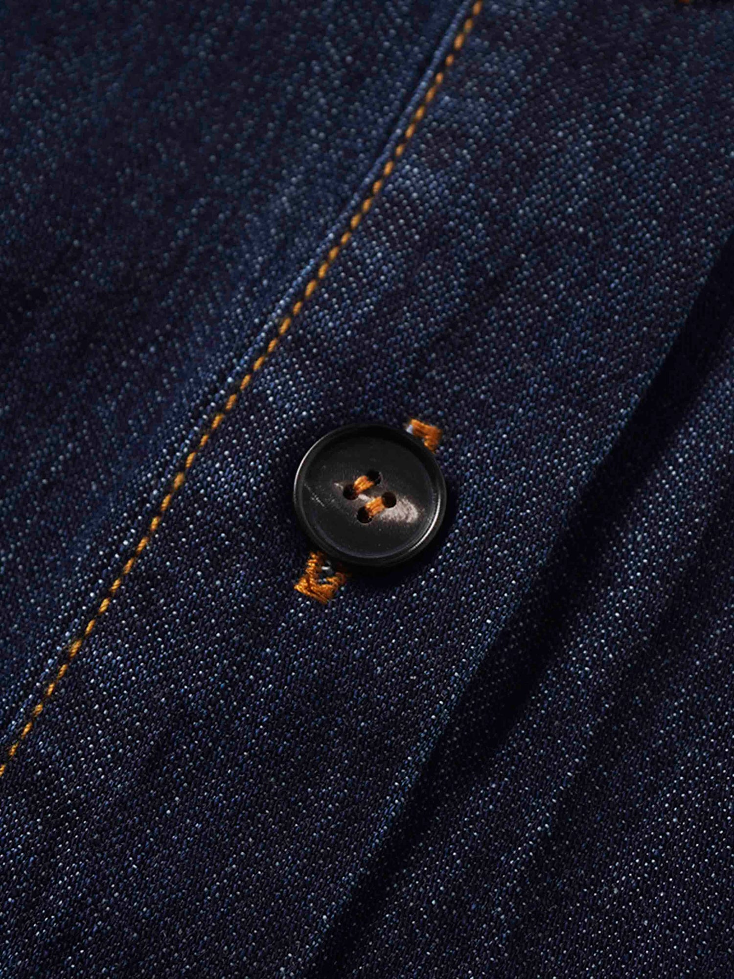 Waisted Lightweight Denim Dress-Dark Blue