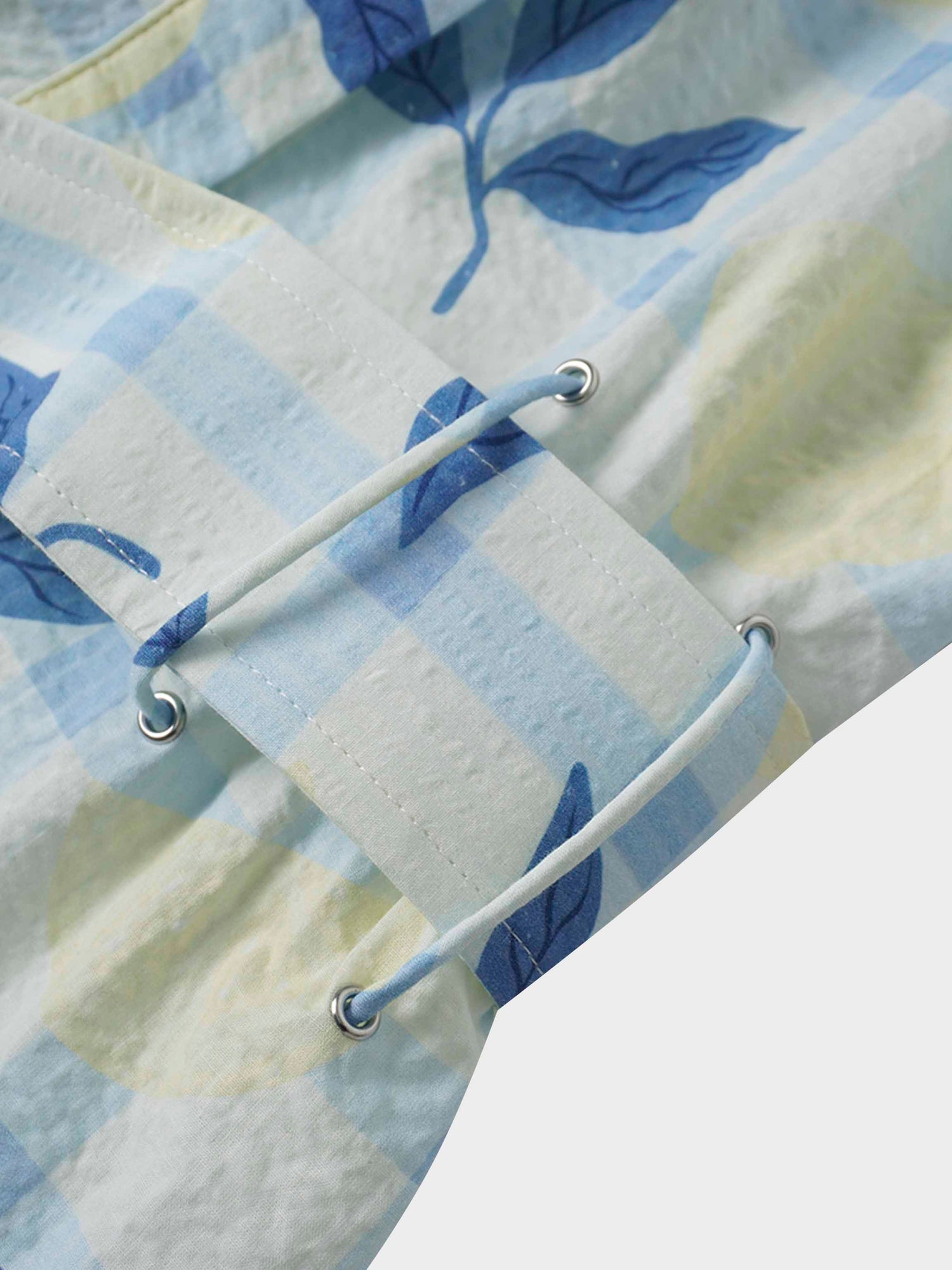 Yoke Gathered Belted Shirtdress-Lots of Lemon