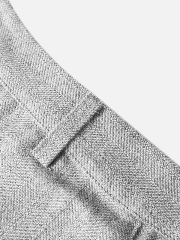 Pleat Bottom Yoke Skirt - Black/Grey
