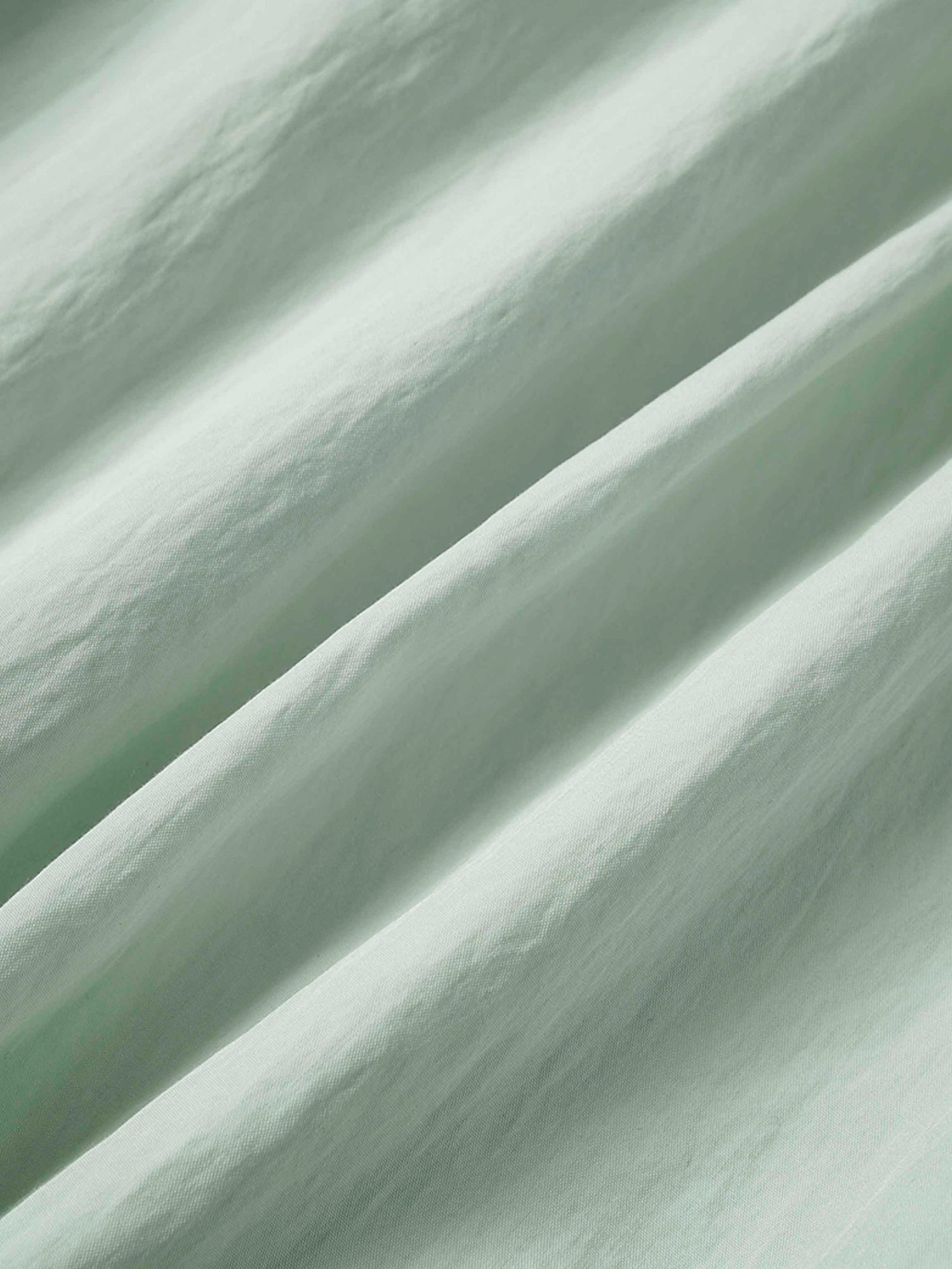 Cotton Yoke Gathered Dress-Mint