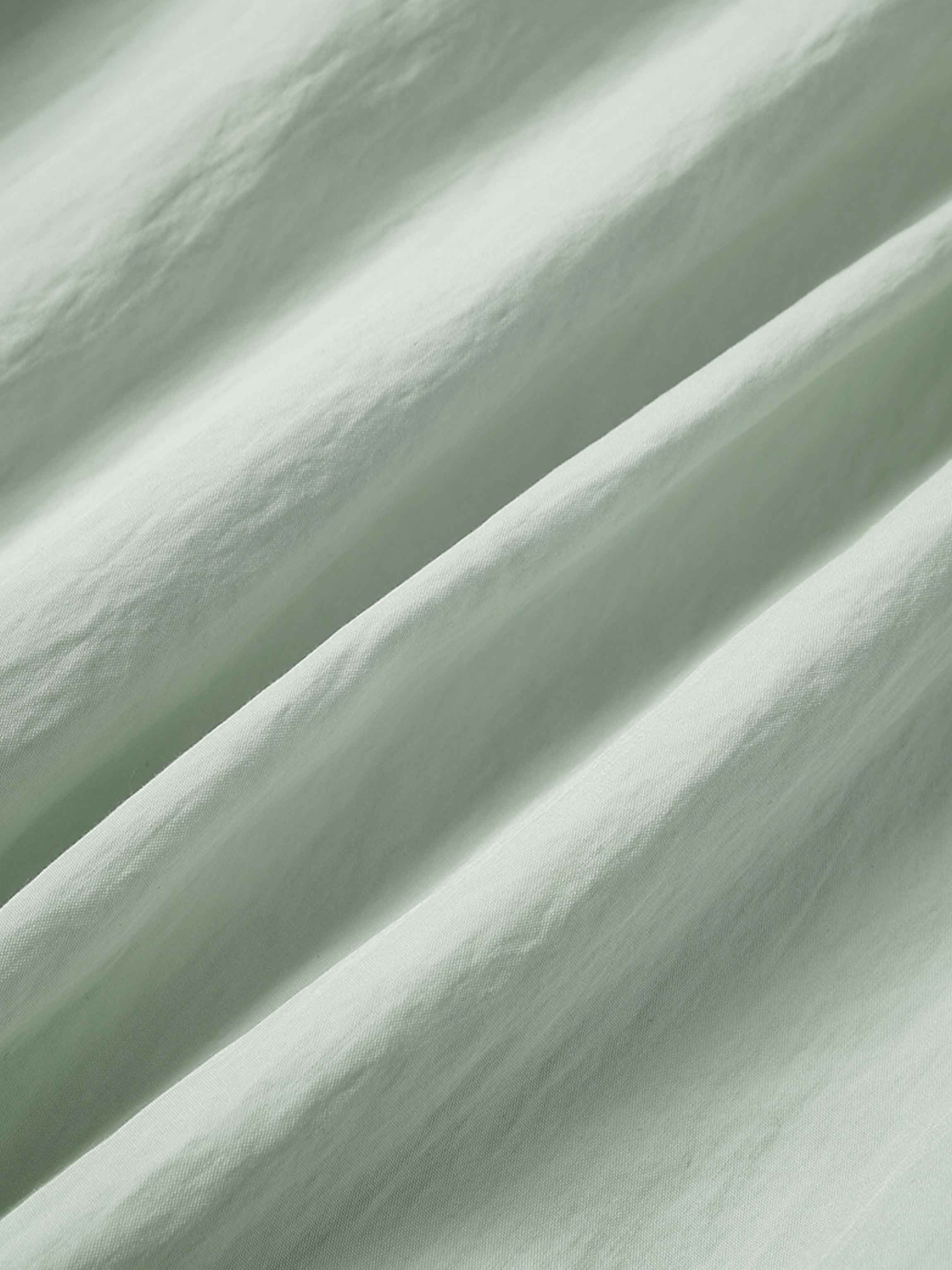 Cotton Yoke Gathered Dress-Mint